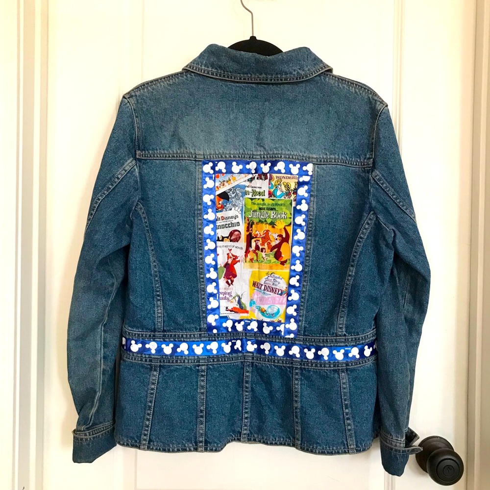 Custom Disney Themed Denim Jacket